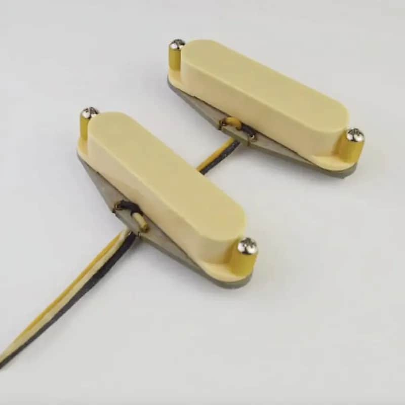 Cream Vintage Alnico 5 Guitar Mustang Style Pickups Set image 1
