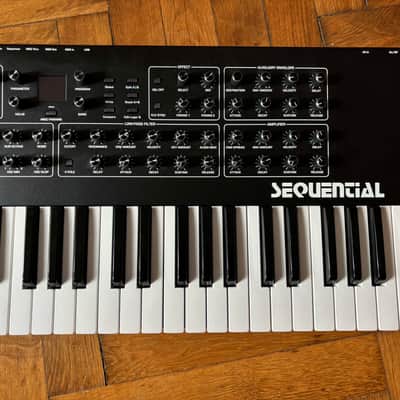 Sequential Prophet Rev2 61-Key 16-Voice Polyphonic Synthesizer 2018 - Present - Black with Wood Sides image 2