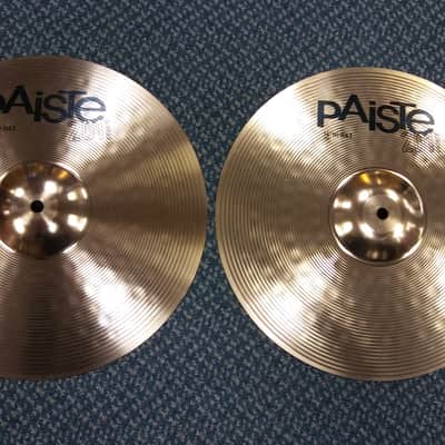Paiste 201 Bronze 14" hi hats (PAIR) Brilliant image 1
