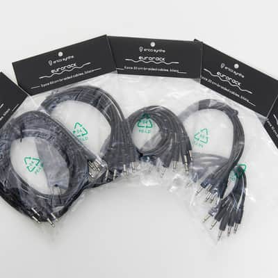 Erica Synths Braided & Soft Eurorack Patch Cables 30 cm (5 pcs) (Black)  [Three Wave Music] image 3