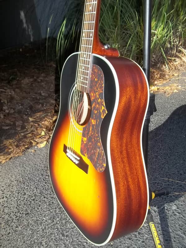 Epiphone AJ-45ME/VSS Acoustic/Electric Guitar~Sunburst~Masterbuilt