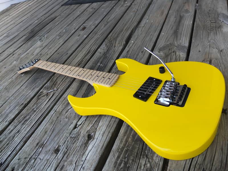 BC rich Gunslinger 2012 - Yellow w/Upgrades image 1