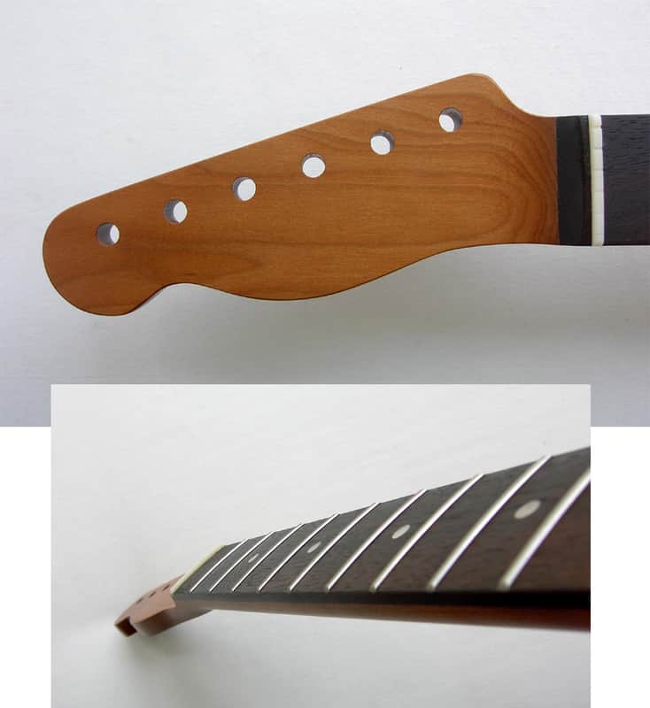 Lefty Roasted Telecaster Guitar Neck 21 Stainless Steel JUMBO- HEEL Adjust/ Nitro Satin Finish w/Warmoth Bone Nut TELE Left Handed image 1