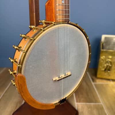Starr Limited Edition 11" Cherry Rolled Brass Tone Ring 5-String Openback Banjo - Satin image 6