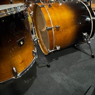 6 Piece Tama Superstar Classic Coffee Fade Maple Shells Double Bass Drum Kit w/ hardware image 6
