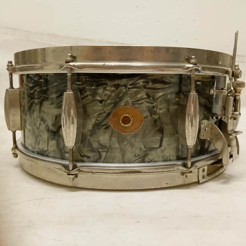 Slingerland 40s BDP 5.5x14"Radio King 1Ply Maple Snare Drum Cloud Badge Brass US image 1