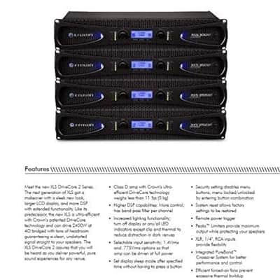 Crown XLS2002 Two-channel, 650-Watt at 4Ω Power Amplifier image 6