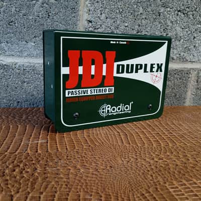 Radial JDI Duplex Jensen-equipped 2-channel Passive Instrument Direct Box - Green image 2