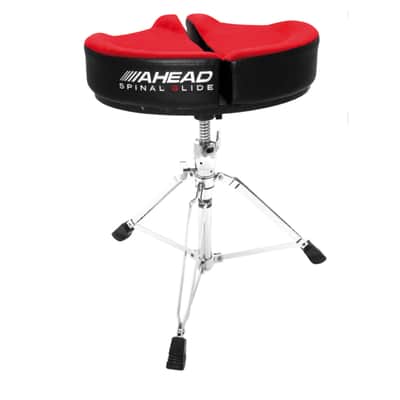 Ahead Spinal Glide Spinal Glide Throne SPG-R-3, Saddle, Red/Black - Drum Throne image 2