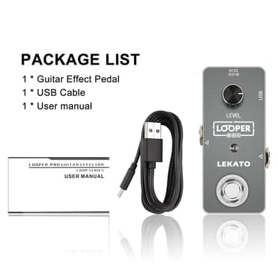 LEKATO Guitar Looper Effect Pedal Loop Pedal 5 Minutes Looping Time Looper Pedal ONE Looper Unlimited Overdubs image 2