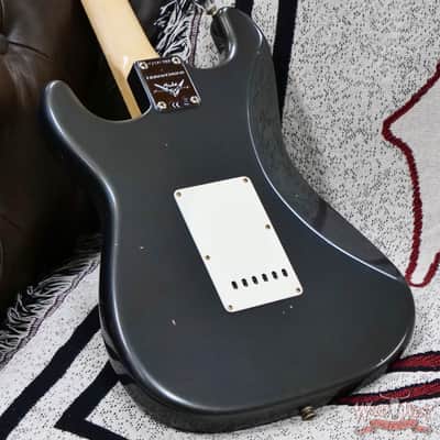Fender Custom Shop Limited Edition 1968 Stratocaster Maple Neck Journeyman Relic Aged Charcoal Frost Metallic 7.95 lbs image 12