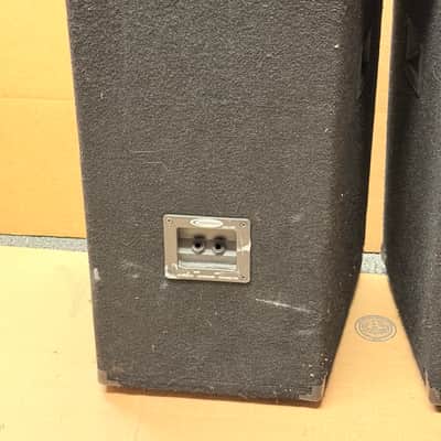 Harbinger HA120 120W 4-Channel Powered Mixer w/ Dual PA Speakers – Complete PA System - Used image 14