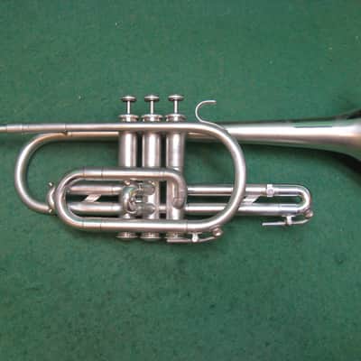 Holton Super Collegiate Silver Cornet 1955 - Reconditioned - Case & Bach 7C MP image 8