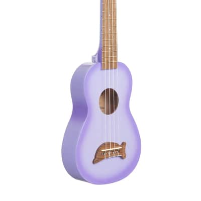 Kala MK-SD Makala Dolphin Soprano Ukulele - Purple Burst image 3