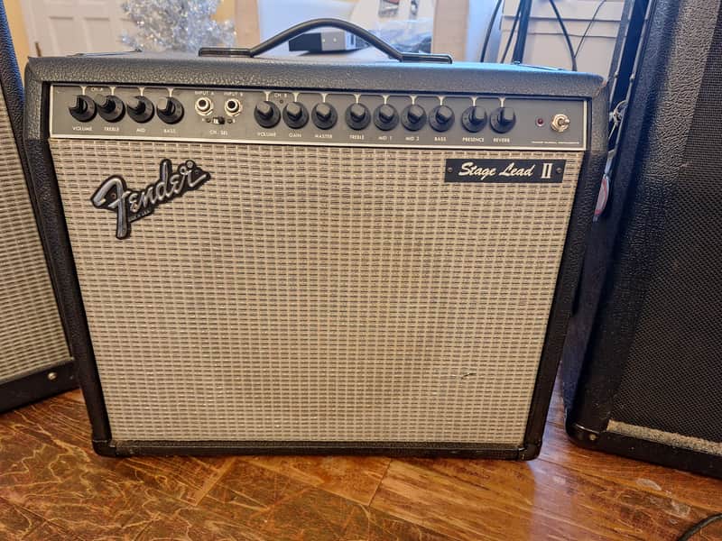 Fender Stage Lead II 2-Channel 100-Watt 1x12" Solid State Guitar Combo 1986 - 1987 - Black image 1