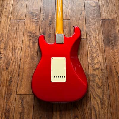 1984 Fender ST-62 Stratocaster ‘E’ Serial 1962 Reissue Candy Apple Red MIJ Fujigen Factory image 3