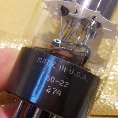 RCA ONE (1) 6L6GC bottom getter black plate AT1000 TESTED Vacuum Tube 6L6 Beam Power Tetrode 1959-1960 image 5