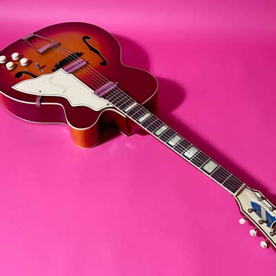 Silvertone 1425 Aristocrat 1955 - cherry sunburst 100% OG image 10