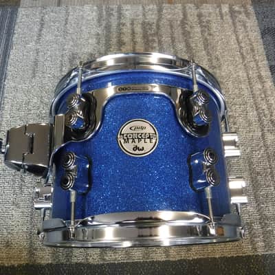 PDP Concept Series Maple Suspended Tom, 8x10, Blue Sparkle PDCM0810STBL image 1