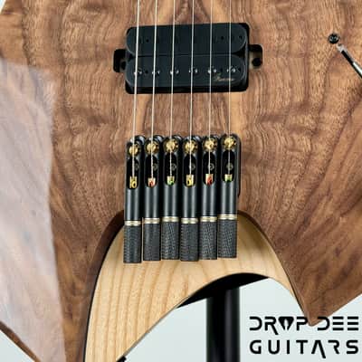Infinia Neptune Headless Electric Guitar w/ Bag - Black Walnut image 7