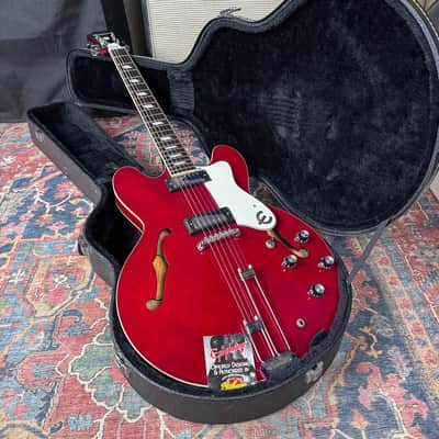 Epiphone Riviera Reissue Cherry Mini Humbuckers Peerless - 2001 image 2