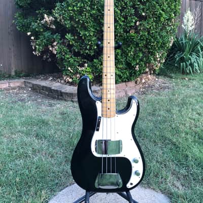 Fender Precision Bass with Maple Fretboard 1974 - Black image 1
