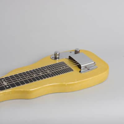 Fender  Champion Lap Steel Electric Guitar (1955), ser. #8664, black gig bag case. image 7