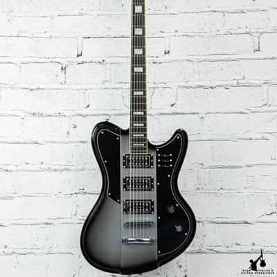 Used Schecter Diamond Series Ultra VI Silver Burst w/gigbag image 3