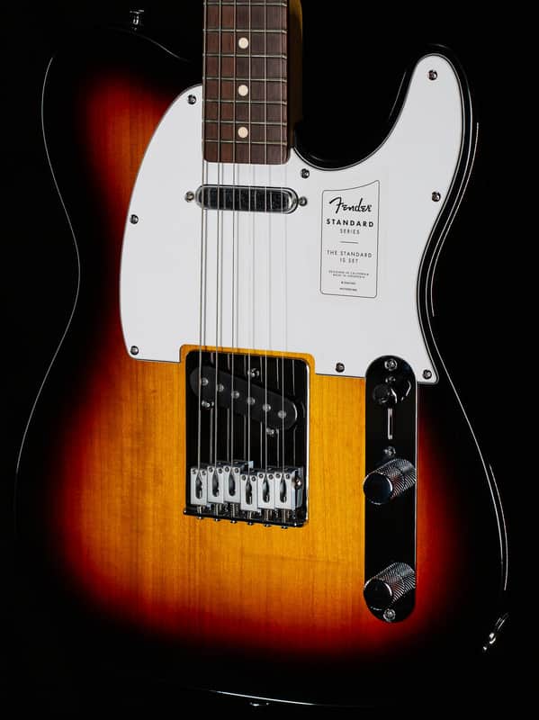 Fender Standard Telecaster Laurel Fingerboard White Pickguard 3-Color Sunburst (270) image 1