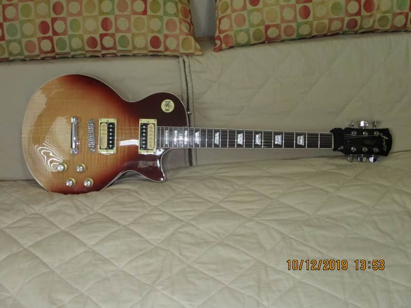 Firefly FFLP, Red Fade Color, 2019, Upgraded Alnico II Zebra Pickups image 1