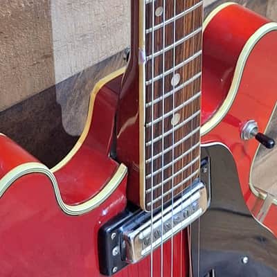 1969 MIJ Univox 335 Coily with Tremolo  - Cherry - image 6