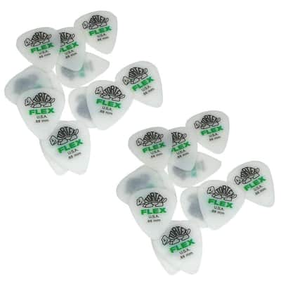 Dunlop Guitar Picks Flex Standard 24 Pack .88mm Medium  (428P.88)