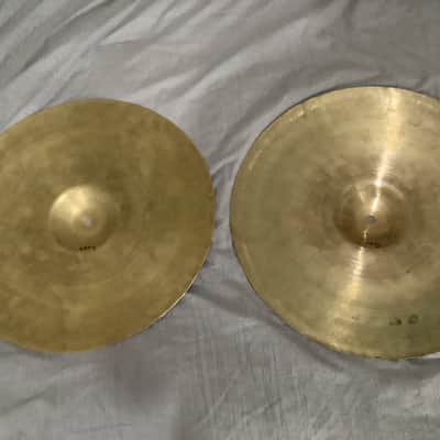 Zildjian 15" A. Transition Stamp Hi-Hat Cymbals (Pair) 1946 - 1953 - Traditional image 2