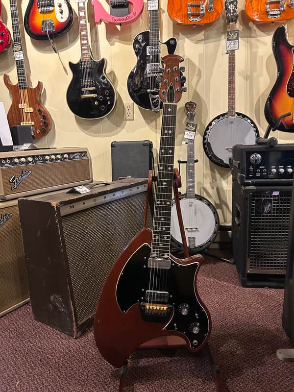 1970's Ovation Breadwinner Brown Mahogany Electric Guitar image 1