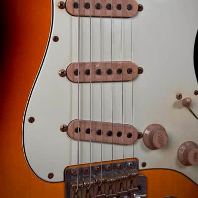 2009 Fender 59 John Cruz Strat Masterbuilt Sunburst Relic image 9