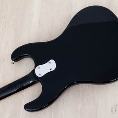 1990 Mosrite Ventures Model Bass Standard Series VMB-900 Black w/ Case, Japan Kurokumo image 15