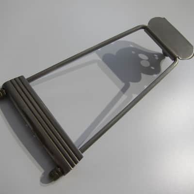 Gibson Epiphone National & Others Acoustic Archtop Guitar Tailpiece Authentic Vintage Part Made in Germany Circa-1940s-1960s-Nickel Silver image 1