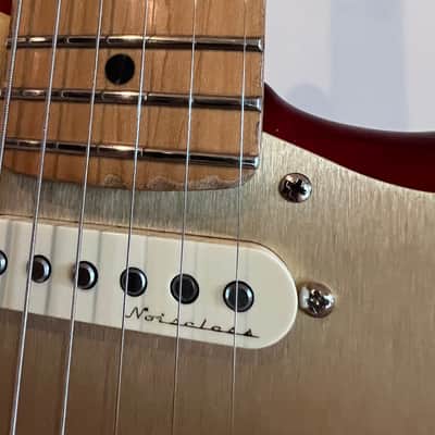 Fender Partscaster: American Deluxe Stratocaster & Strat Plus Deluxe - Cherry Sunburst image 7