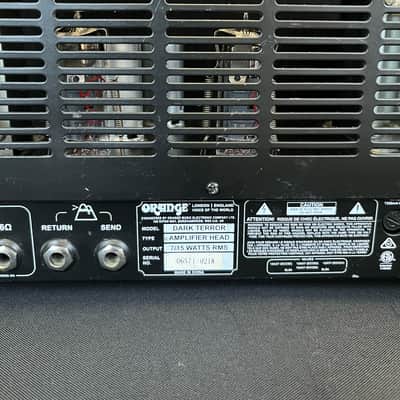 Orange Dark Terror DA15H Tube Amplifier 2018 - black image 10
