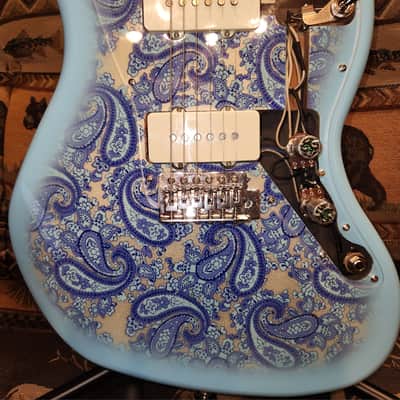 Jazzmaster Handcrafted Blue Paisley with Classic Fender Pickups Jazzmaster 2025 - High Gloss image 2