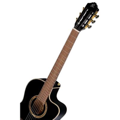 Ortega Performer Series Full Size Guitar Solid Spruce/ Sapele Black - RCE138-T4BK image 10