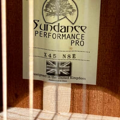 Tanglewood X45 Sundance Performance Pro Solid Cedar/Mahogany Super Folk Cutaway with Electronics - X45 Sundance Performance Pro Solid Cedar/Mahogany Super Folk Cutaway with Electronics ORIGINAL CASE INCL. image 4