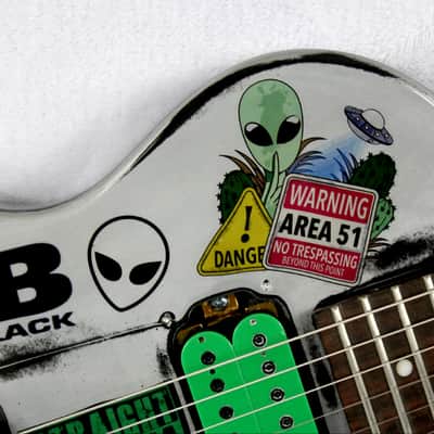 Custom Painted and Upgraded (Aged and Worn) Epiphone LP Special ll With Matching Headstock image 11