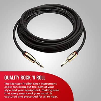 Monster PROLINK ROCK INSTRUMENT CABLE - 21 FT - ST MROCK2-21WW-U (Pack of Two) image 5
