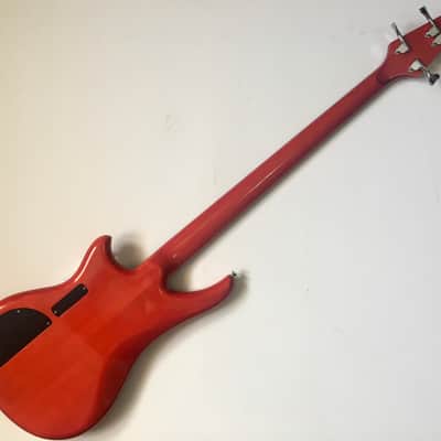 Alembic Essence 4-String 1991 Flame Maple / Trans Red image 3