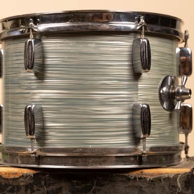 1960s Rogers 9x13 Sky Blue Ripple Pearl Tom image 4