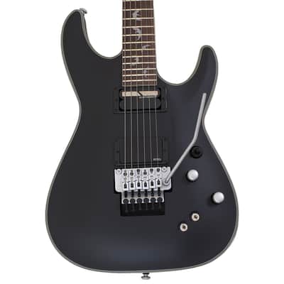 Schecter Damien Platinum-6 FR S guitar in Satin Black B-Stock 1073 image 2