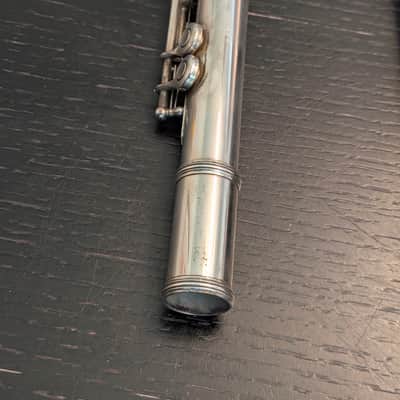 Yamaha YFL-481 Intermediate B-Foot Flute 1990s - Silver image 10