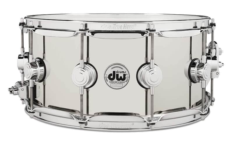 DW Collectors 6.5x14 Nickel Over Brass Snare Drum image 1