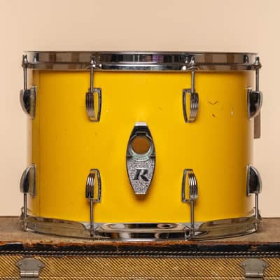1970s Ludwig 6 ply Tom in White Cortex (under Yellow) - 10x14 image 4
